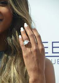 Get An Up Close Look At Ciara S Massive 16 Carat Engagement Ring Expensive Engagement Rings Celebrities Celebrity Engagement Rings Ciara Engagement Ring