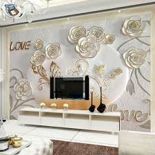 Find the best television wallpapers on wallpapertag. 3d Sitting Room Bedroom Tv Background Embossed Love Wallpaper Bq1508 For Sale Online Ebay