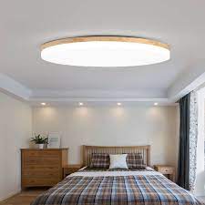 Led deckenleuchte dimmbar schlafzimmer deckenlampe mit fernbedienung wohnzimmer deckenbeleuchtung modern rund kreative design deko lampe metall aluminium acryl leuchte ø 48 cm × h 7 cm 48 w schwarz. Online Shop Holz Led Deckenleuchten Fur Wohnzimmer Schlafzimmer Ultradunne 5 Cm Decke L Ceiling Lights Living Room Bedroom Ceiling Light Led Living Room Lights