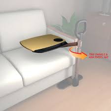 Sofa Arm Tray Table The Multi Use Laptop And Tv Tray Can Be Attached To The Couchcane For Storage House Furniture Couch Table