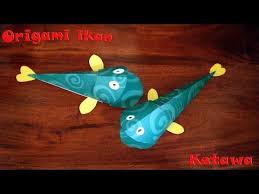 Cara Melipat Kertas Origami Ikan Ketawa 3d Youtube
