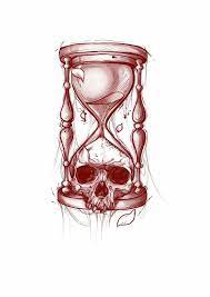What does an hourglass symbolize? Como Idea Bien Puede Tener Otras Cosas In 2021 Spooky Tattoos Skull Tattoo Design Tattoo Design Drawings