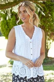 Silk camisoles with lace detailing have even more appeal when seen in sapphire, while peplum vest tops take on a tough edge when crafted from light wash denim. Women S Shirts Blouses Roman Originals Uk