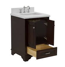This compact vanity maximizes storage and makes every square inch of its footprint count. Nantucket 24 Traditional Bathroom Vanity With Quartz Top Kitchenbathcollection
