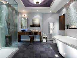 Candice tells all with bathing beauty. 5 Stunning Bathrooms By Candice Olson Grey Modern Bathrooms Grey Bathrooms Designs Bathroom Design