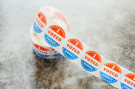 Download Premium Photo Roll Of Stickers With Phrase I Voted Today