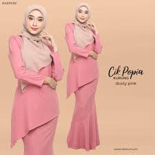 Although baju kurung is the generic name of the attire for both males and females, in malaysia, the female dress is referred to as baju kurung while the male dress is referred to as baju melayu. Cik Popia Dusty Pink Dusty Pink Fashion Pink
