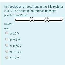 This resistor consists of two terminals like a normal resistor. Solved In The Diagram The Current In The 3 12 Resistor I Chegg Com