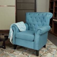 Lokatse Indoor Armrest Accent Chair Sofa Roman Style Walmart Com Blue Sofa Chair Upholstery Fabric For Chairs Accent Chairs For Living Room