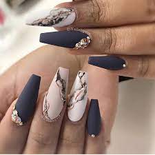 Nailscanadamagazine On Instagram That S Marble Now By Nailsbyviv Amazingly Done Page Dedicated To Promote Nail Swag Nails Glam Nails Stiletto Nail Art