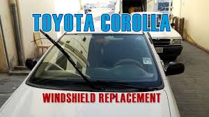 Check out this capable 1993 toyota corolla le. Car Windshield Replacement In Detail Toyota Corolla Sharjah Uae Youtube