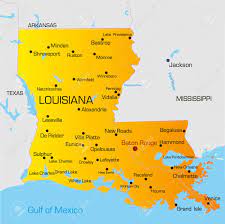 Luisiana es un estado de los estados unidos de américa. Vector Couleurs De La Louisiane Etat Etats Unis Clip Art Libres De Droits Vecteurs Et Illustration Image 4420435