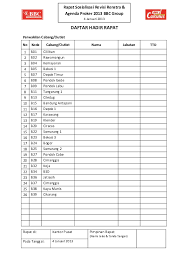 Daftar hadir rapat format excel. Doc Daftar Hadir Rapat Sosialisasi Rev Renstra Dan Proker 2013 Raden Wulan Detia Academia Edu