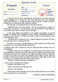 Devoir 5 Alloschool Francais 6eme Primaire France