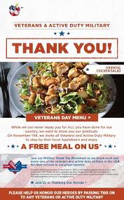Veterans Eat Free The 11th At Applebees Eat Free Eat Food