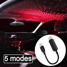 Car Usb Led Atmosphere Ambient Star Light Red Interior Light Decorative Light Car Led Lights For Room Car Accessories Wish