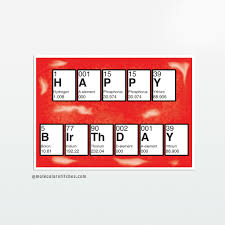 Periodic Table Happy Birthday Card Downloadable Chemistry Etsy In 2020 Happy Birthday Wishes For A Friend Happy Birthday Cards Printable Teacher Birthday