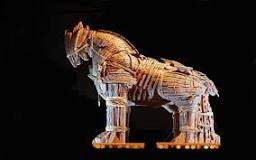 Image result for what were the dimensions of the trojan horse
