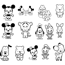 Simple easy disney coloring pages coloring pages of disney characters disney coloring sheets cartoon coloring pages elephant coloring page Cute Disney Cartoons Images