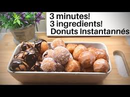 3 Ingredients Donuts Instantanes Sans Oeuf Sans Beurre 3 Ingredients Instant Donuts Youtube 3 Ingredients Donuts Ingredients