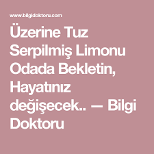 Uzerine Tuz Serpilmis Limonu Odada Bekletin Hayatiniz Degisecek Bilgi Doktoru Health Good To Know Health Fitness