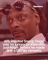 Snoop Dogg made the homophobic remarks less than a day after the AFL  insisted he has 'changed'. ➡️ bit.ly/47ePw9r