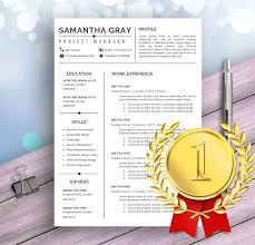 It must be impactful enough to demand the attention of the reader. Project Manager Resume Template For Word Professional Etsy Project Manager Resume Resume Template Word Resume Template
