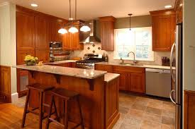 How to refinish your kitchen cabinets. 75 Beautiful Kitchen With Medium Tone Wood Cabinets And Laminate Countertops Pictures Ideas January 2021 Houzz