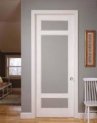 Frosted glass internal oak doors. White Bathroom Door With Frosted Glass Trendecors