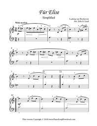 Free pdf download of fur elise (lvl 1) piano sheet music by beethoven. Fur Elise By Beethoven Simplified Version Printable Piano Sheet Music