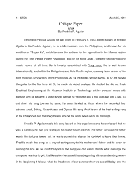 Check spelling or type a new query. Critique Paper Entertainment General