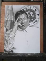 President rodrigo duterte of the philippines is taking serious steps to fight the war on drugs that rages on in his nation. President Rodrigo Duterte Philippines Charcoal Portrait Drawing Using Charcoal Pencil Hive