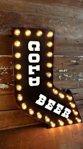 Cold Beer Sign Marquee Light Bar Decor Lighted Arrow Curved Etsy Marquee Lights Bar Bar Decor Marquee Lights