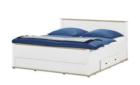 Neu möbel höffner betten galerie der bett dekor 423063. Doppelbett 180x200 Weiss Larche Eiche Optik Carmen Weiss Masse Cm B 188 H 96 T 206 5 Betten Futonbetten Hoffner Doppelbett 180x200 Futonbett Bett