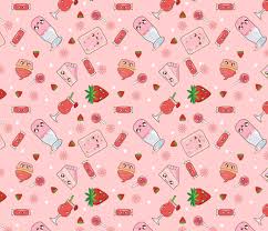 Free download strawberry computer wallpaper on our website with great care. Kawaii Pink Strawberry Wallpaper Novocom Top