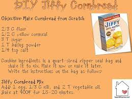 Diy Make Jiffy Corn Muffin Mix At Home Homemade Recipes Jiffy Cornbread Diy Food Recipes