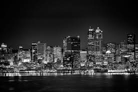 Black And White Pictures Of City Skylines Black And White Skyline Skyline City Landscape Black And White