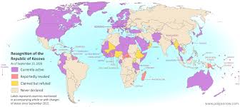 To differentiate the countries the cartographers used different colour for each country. Political Geography Now Israel