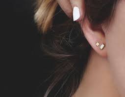 Baguette Diamond Earrings Ear Jewelry Large Hoop Earrings Ear Piercing For Women