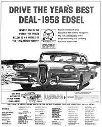 1958 Ford Edsel News Paper Ad 24x36 Inch Poster Great Looking Ebay Edsel Edsel Ford Automobile Advertising