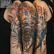 It's the color that makes the tattoo design stand out. The Tattoos Of Best Ink Winner Teresa Sharpe Scene360