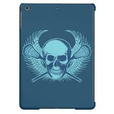 Lacrosse Skull Ipad Air Cover Blue Ipad Air Case Ipad Lacrosse