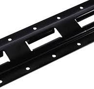 5' Black Powder Coated Vertical E-Track - Made in USA