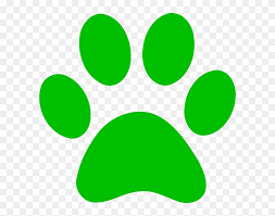 Green Paw Print Bobcat Clip Art At Clker Pluspng Green Dog Paw Print Transparent Png Is Best Quality And High Resolution W Dog Paw Print Paw Print Dog Paws