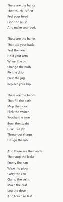 These Are The Hands Michael Rosen Http Annabelchaffer Com Michael Rosen Hands Poem Words