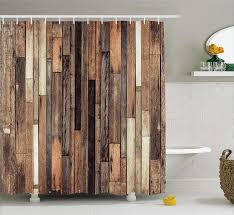 Desain pintu garasi besi minimalis 20. Kayu Pancuran Tirai Cokelat Tua Lantai Kayu Plank Grunge Lodge Garasi Loft Pedesaan Pedesaan Grafis Artsy Cetak Kain Shower Tirai Aliexpress