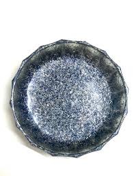 Large navy multicolor floral amal enamel wood bowl. Dark Navy Blue Silver White Glitter Trinket Dish Candy Bowl Gift Decorative Accent Decorative Boxes Trays Decor Home Decor World Art Community