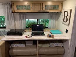 Don't forget about the exterior of your recreational vehicle. Rv Desk Ideas Our Re Purposed Home