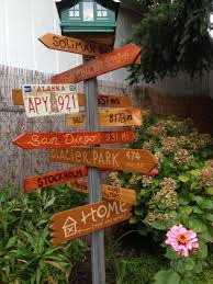 Mile Marker Directional Signs These Are The Places My Wife And I Have Lived Loved And Aspire To Backyard Signs Beach Signs Wooden Sign Posts
