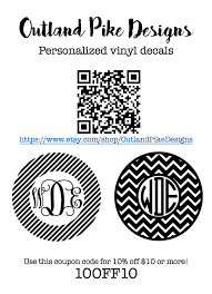 Check Out Outland Pike Designs For Creative Vinyl Decals And More On Etsy Personalized Vinyl Decal Preppy Decal Vinyl